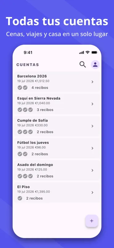 SplitPal Dashboard Mockup